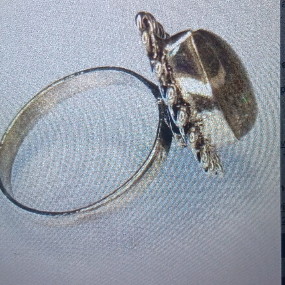 Labradorite Ring Sterling Silver Band 9.5 (178J) - Picture 2 of 3